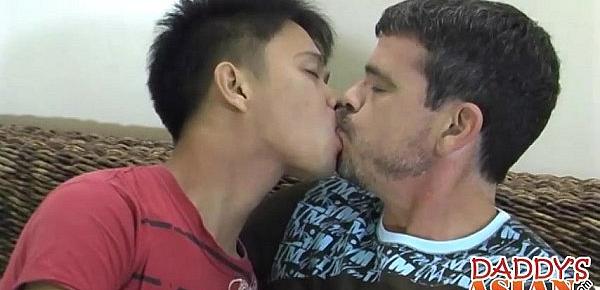  Cute Asian dude Robin gets fucked roughly by older dude